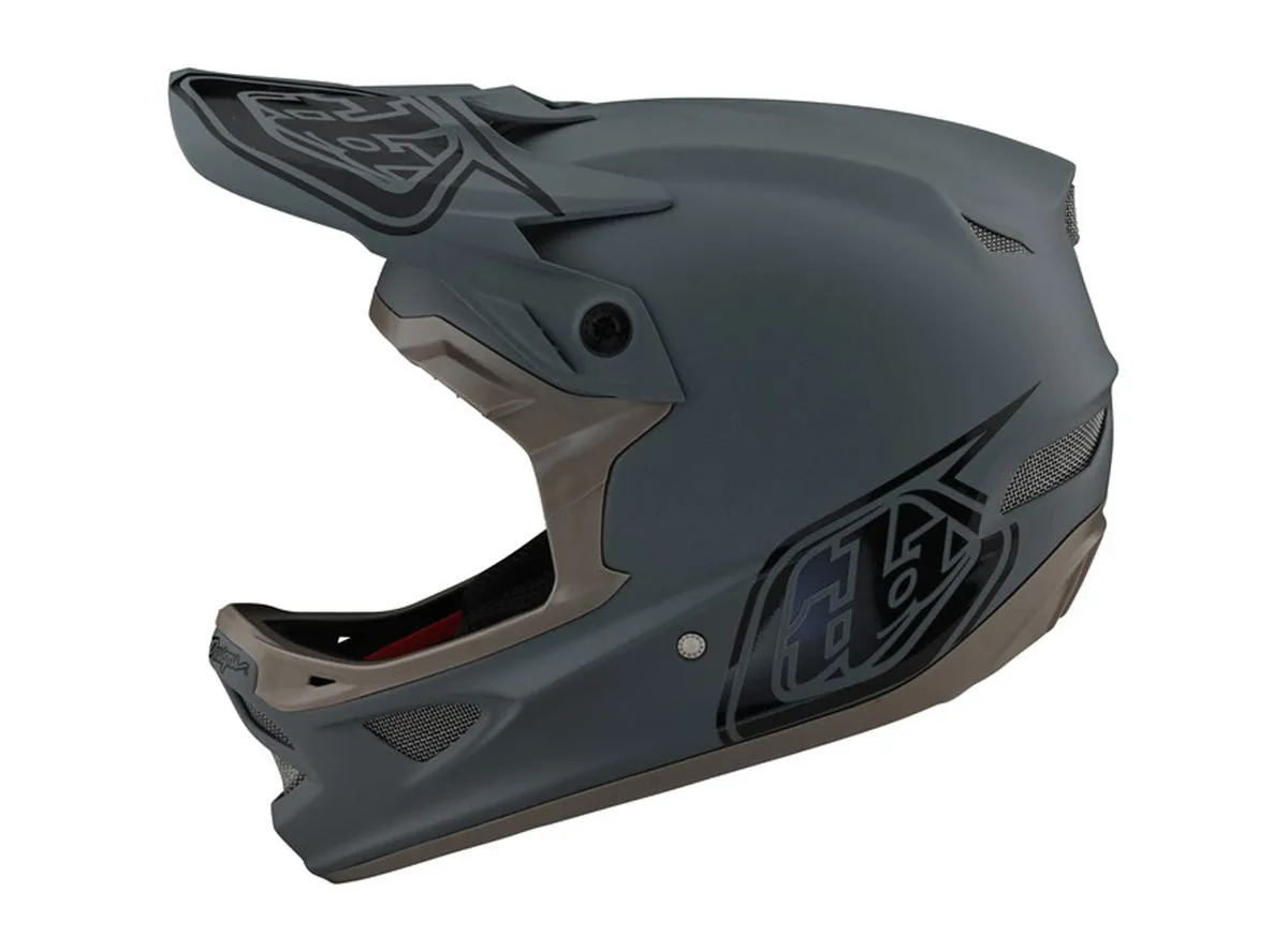 Troy Lee Designs D3 Fiberlite Full Face Helmet - Stealth - Gray - 2021