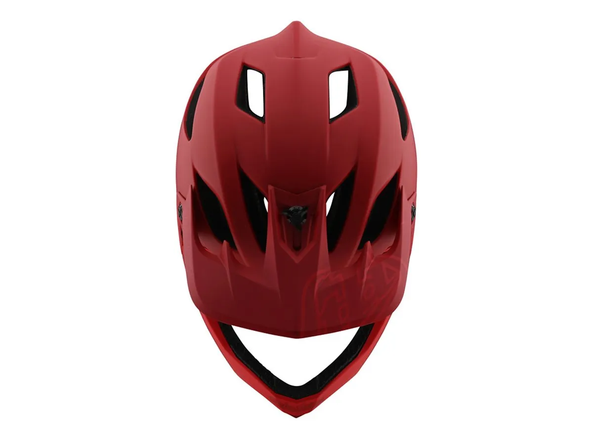 Troy Lee Designs Stage Full Face Helmet - Stealth - Red - 2020