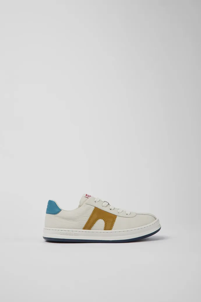 Twins White leather and nubuck sneakers for kids