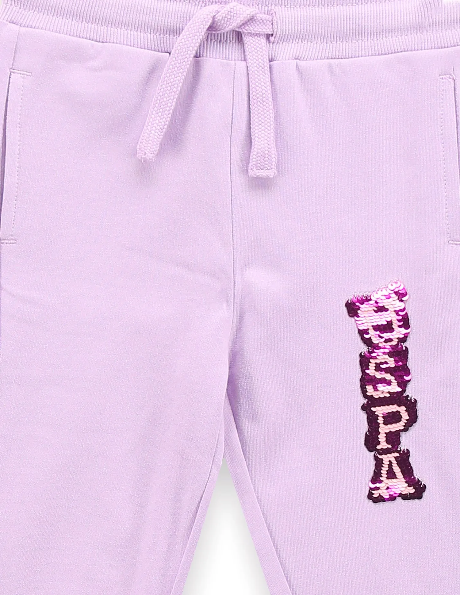 U.S. Polo Assn. Kids Girls Flip Sequins Joggers