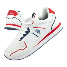 U.S. Polo US Polo ASSN trainers. M NOBIL004-WHI white red navy blue