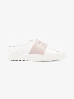 Valentino Open Sneakers  White / Pink Leather EU 37 UK 4