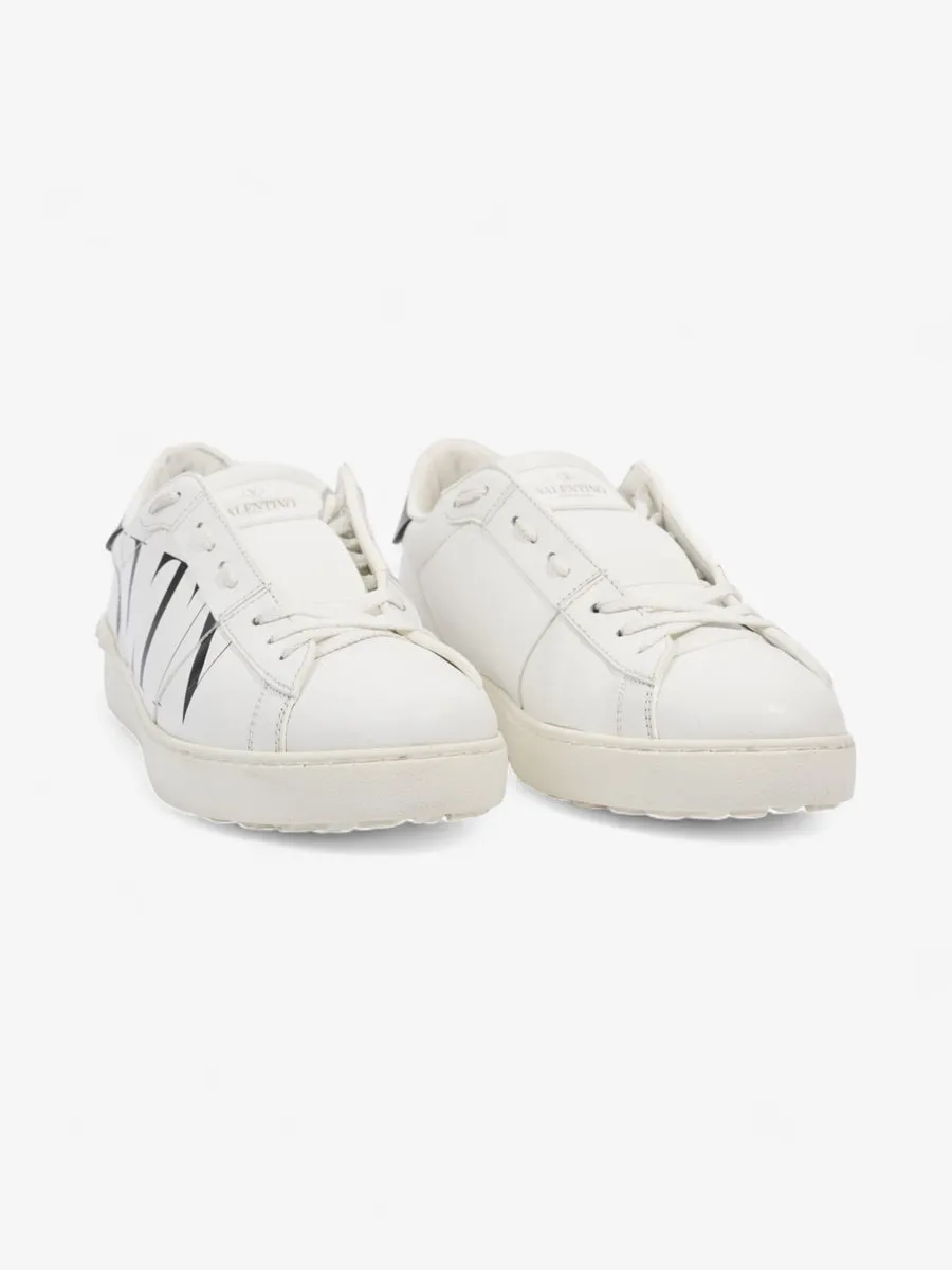 Valentino VLTN Open Sneakers White / Black Leather EU 41.5 UK 7.5