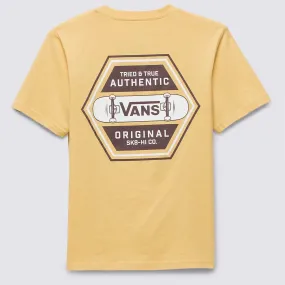 Vans Boys SK8 Authentic 66 Short-Sleeve Shirt - Gold