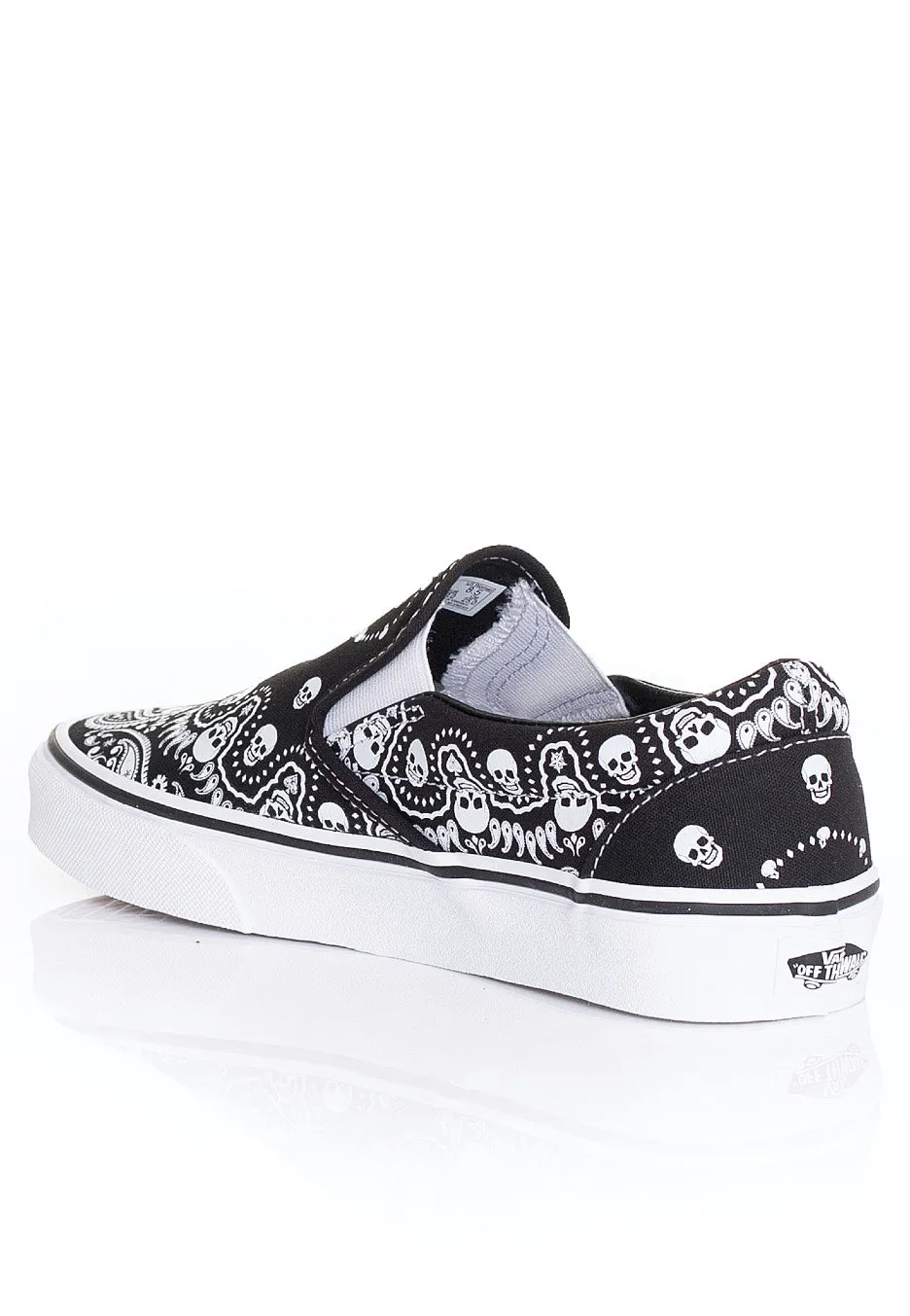 Vans - Classic Slip On (Bandana) Black/True White - Shoes