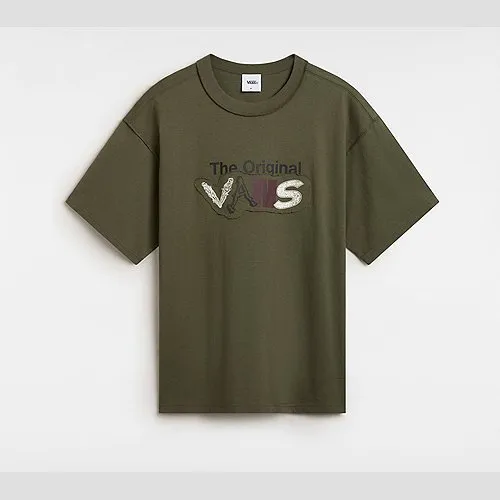 Vans PREMIUM CLASH SHORT SLEEVE T-SHIRT (GRAPE LEAF) MEN GREEN