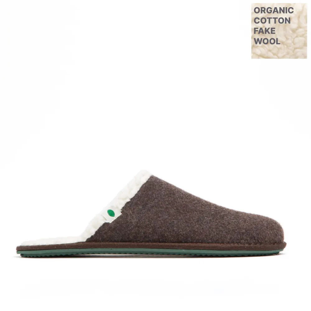 Vegan home slipper brown SUS003