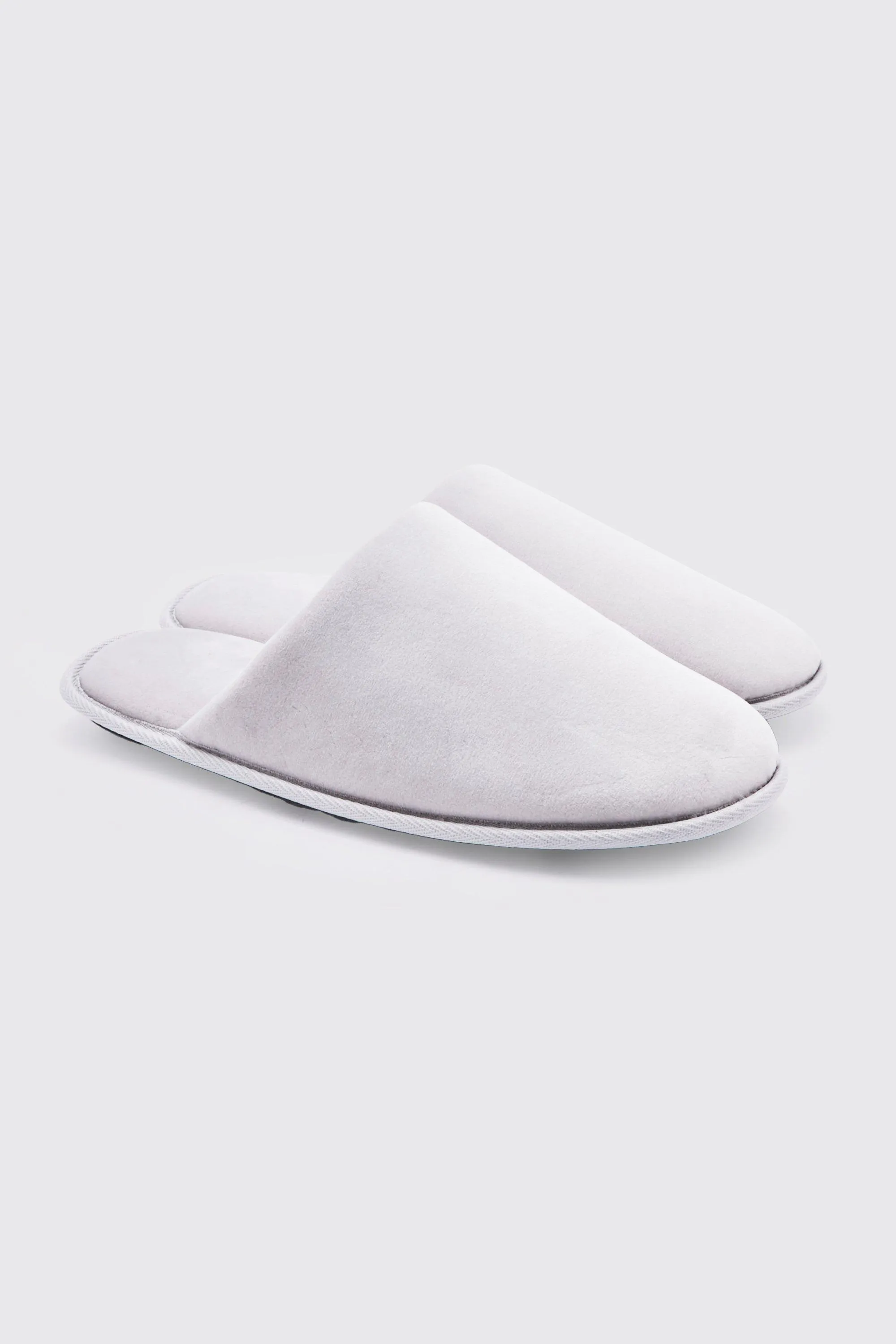 Velour Closed Toe Slipper