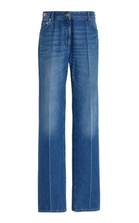 Versace Medusa Rigid High-Rise Straight-Leg Jeans