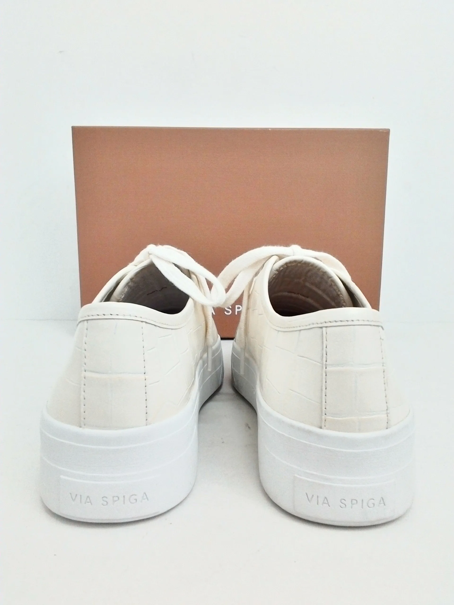 Via Spiga Women's Viola Milk Leather Sneakers Size 5.5, 6.5, 7, 8, 8.5 & 10 M