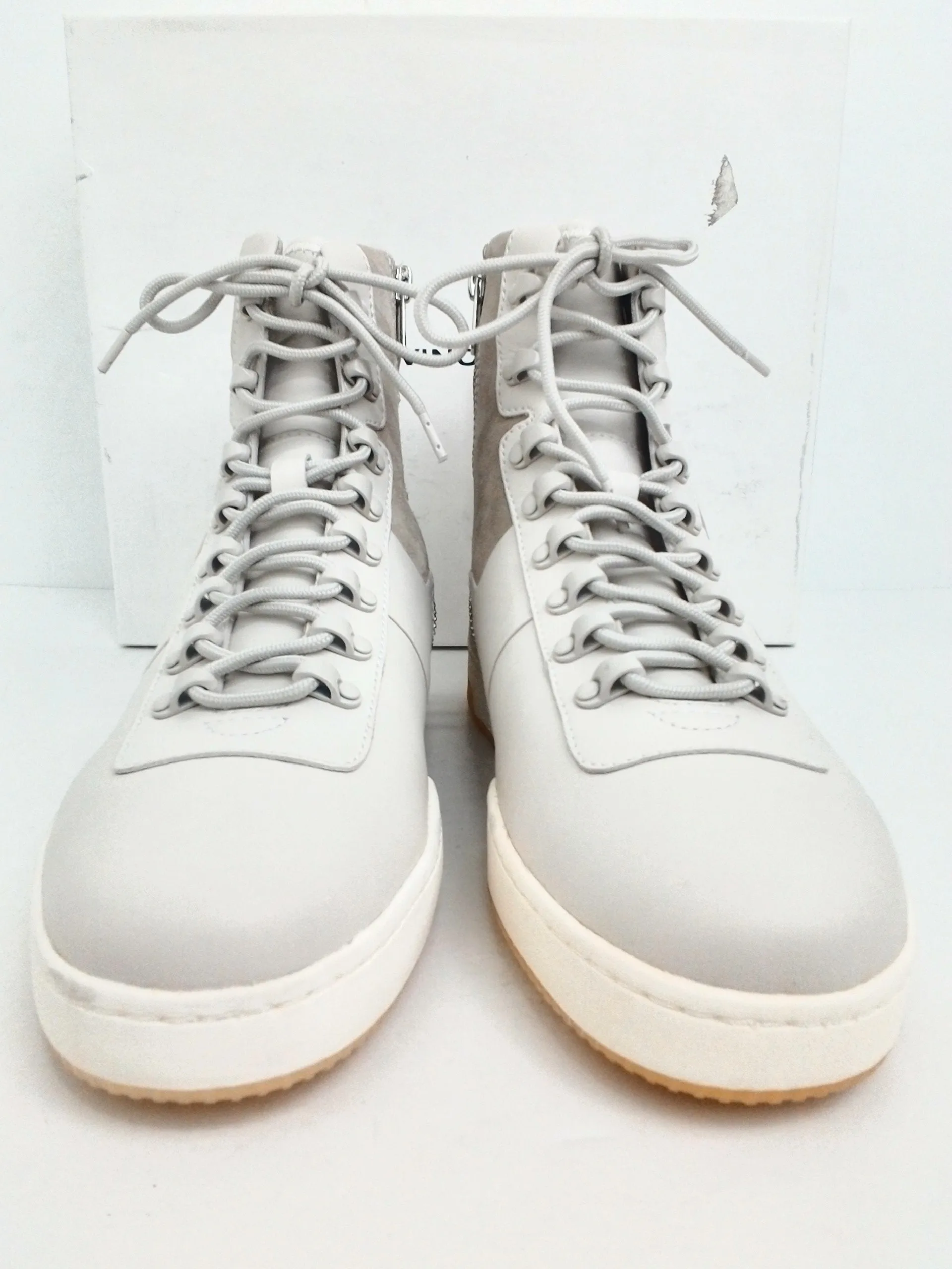 Vince Women's Rowan White Leather High-Top Sneakers Size 10