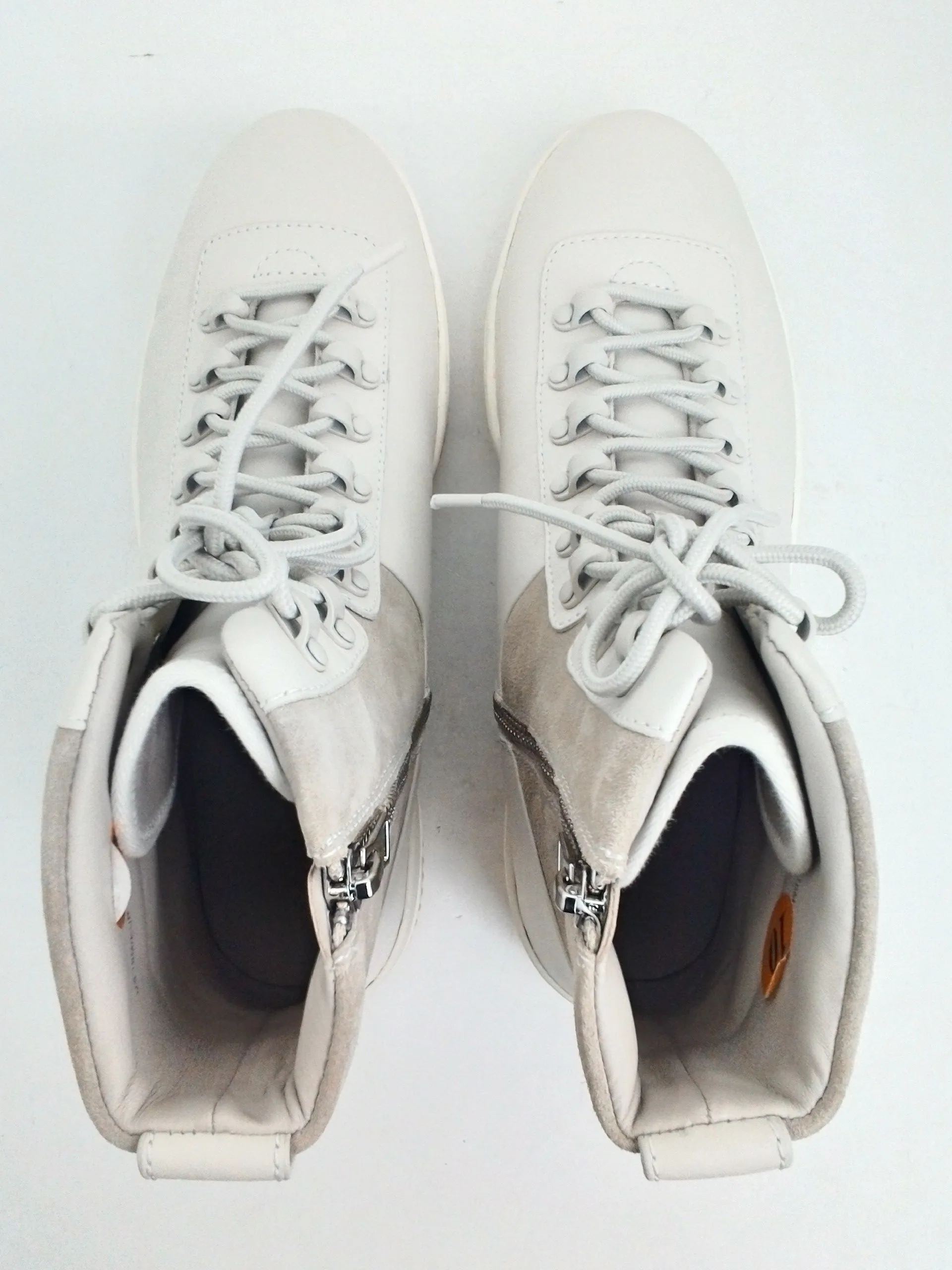 Vince Women's Rowan White Leather High-Top Sneakers Size 10