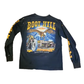 Vintage Boot Hill Saloon Black Long Sleeve Tee - size Medium