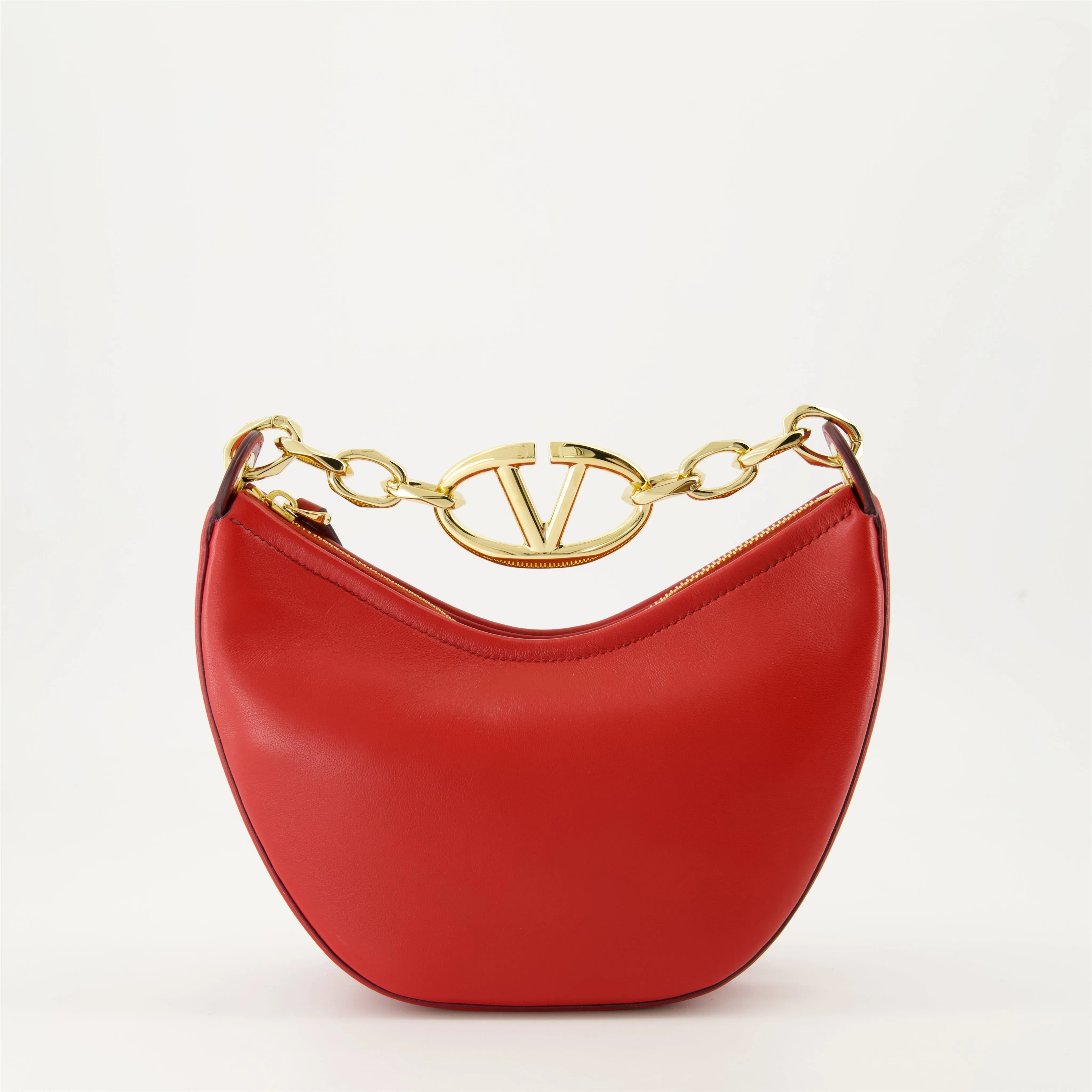 VLogo Moon Hobo Bag in Nappa Leather