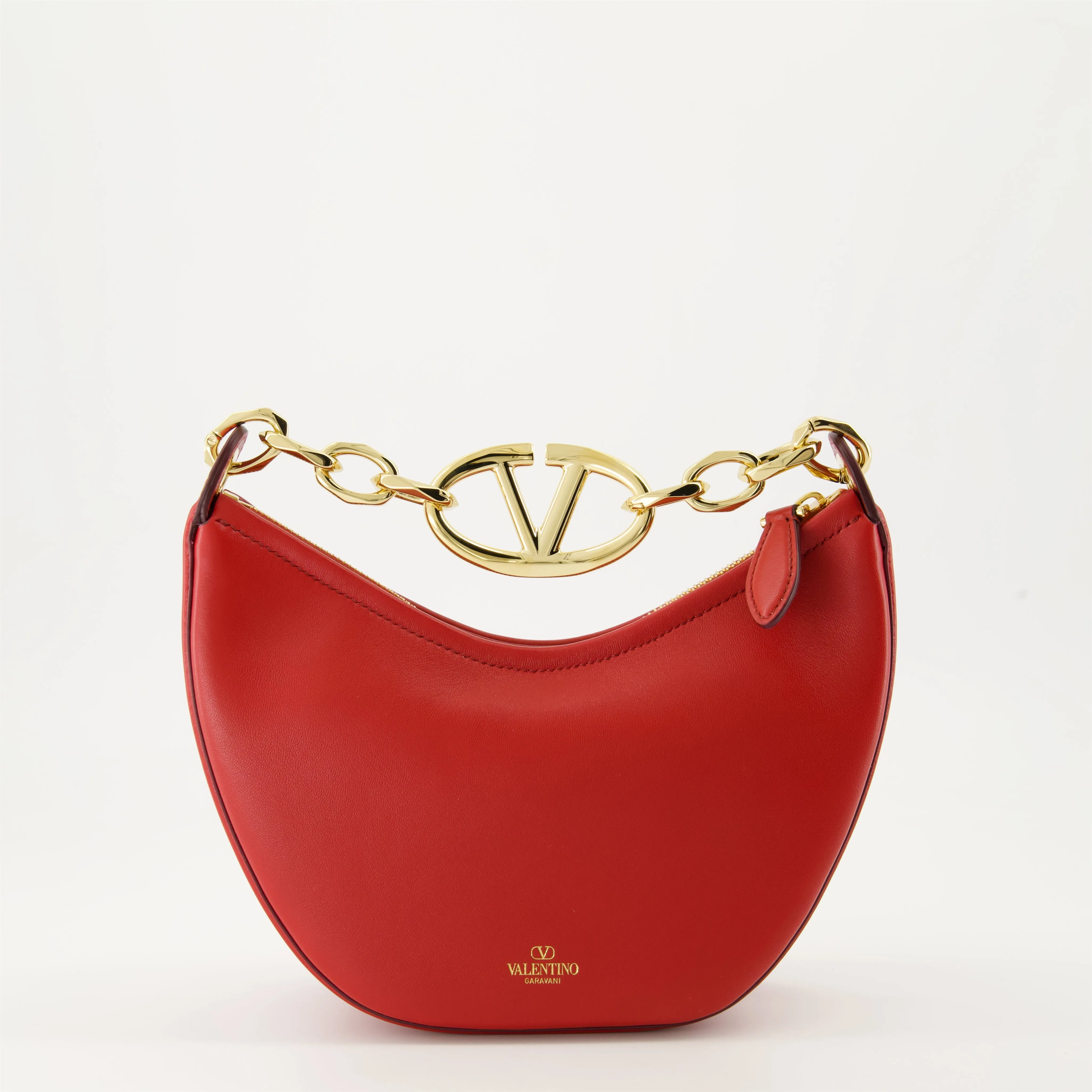 VLogo Moon Hobo Bag in Nappa Leather