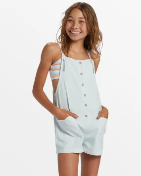 Wave Watch Jr Romper - Light Chambray