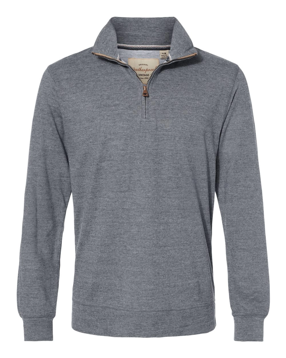 Weatherproof 2130060 Vintage Microstripe Quarter-Zip Pullover SKU: 2130060