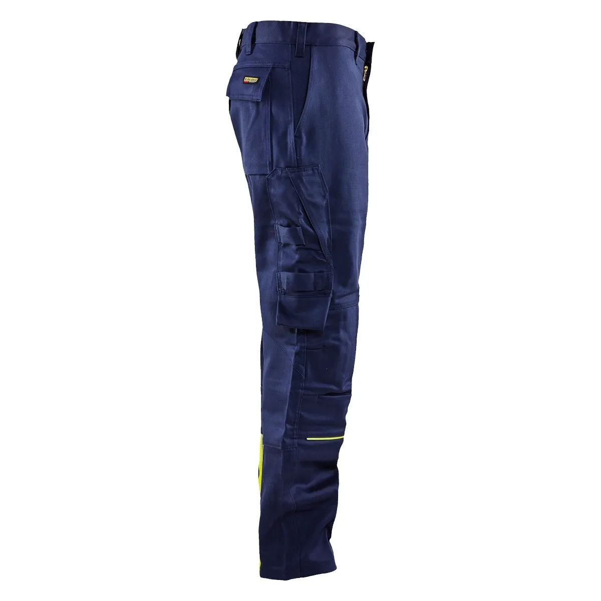 Welding Trousers 1701 Marine/High Vis Geel - Blåkläder