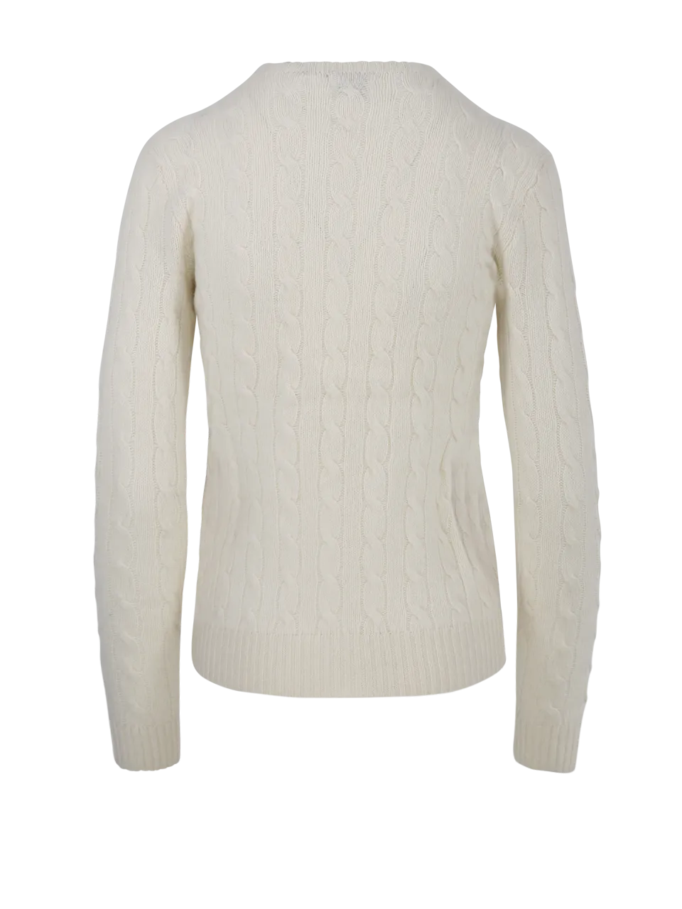 WOMAN RALPH LAUREN WHITE WOOL JULIANNA LONG SLEEVE PULLOVER