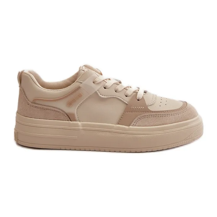 Women's Low Sneakers Eco Leather Big Star OO274029 Beige