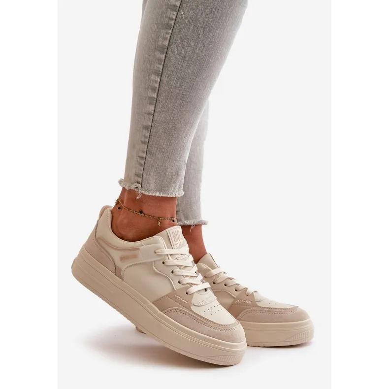 Women's Low Sneakers Eco Leather Big Star OO274029 Beige