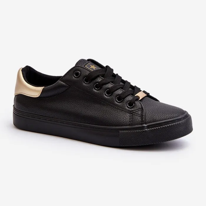 Women's Sneakers Eco Leather Black Tiraelle