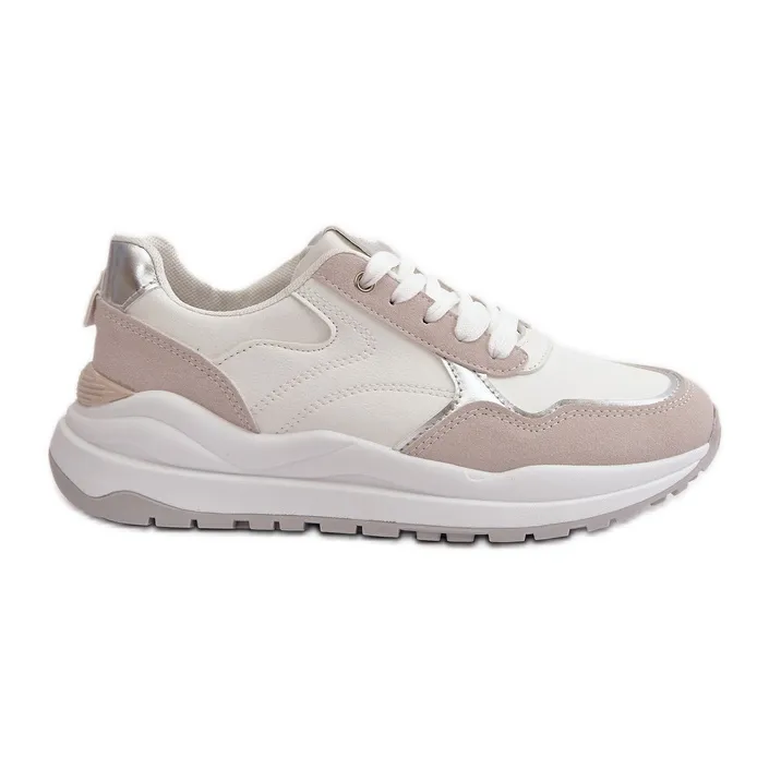 Women's Sneakers On Platform Made Of Eco Leather White Issatta