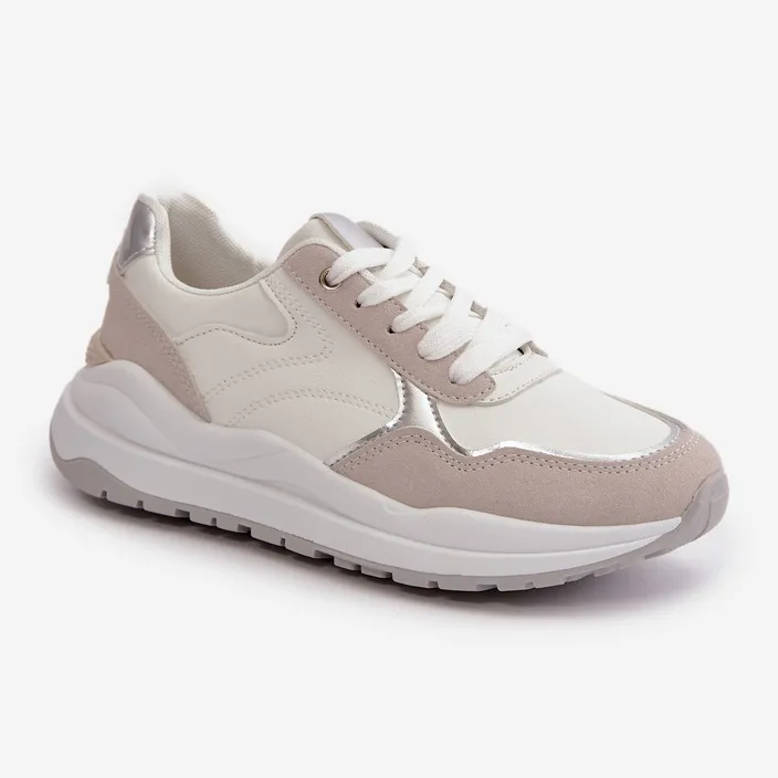 Women's Sneakers On Platform Made Of Eco Leather White Issatta