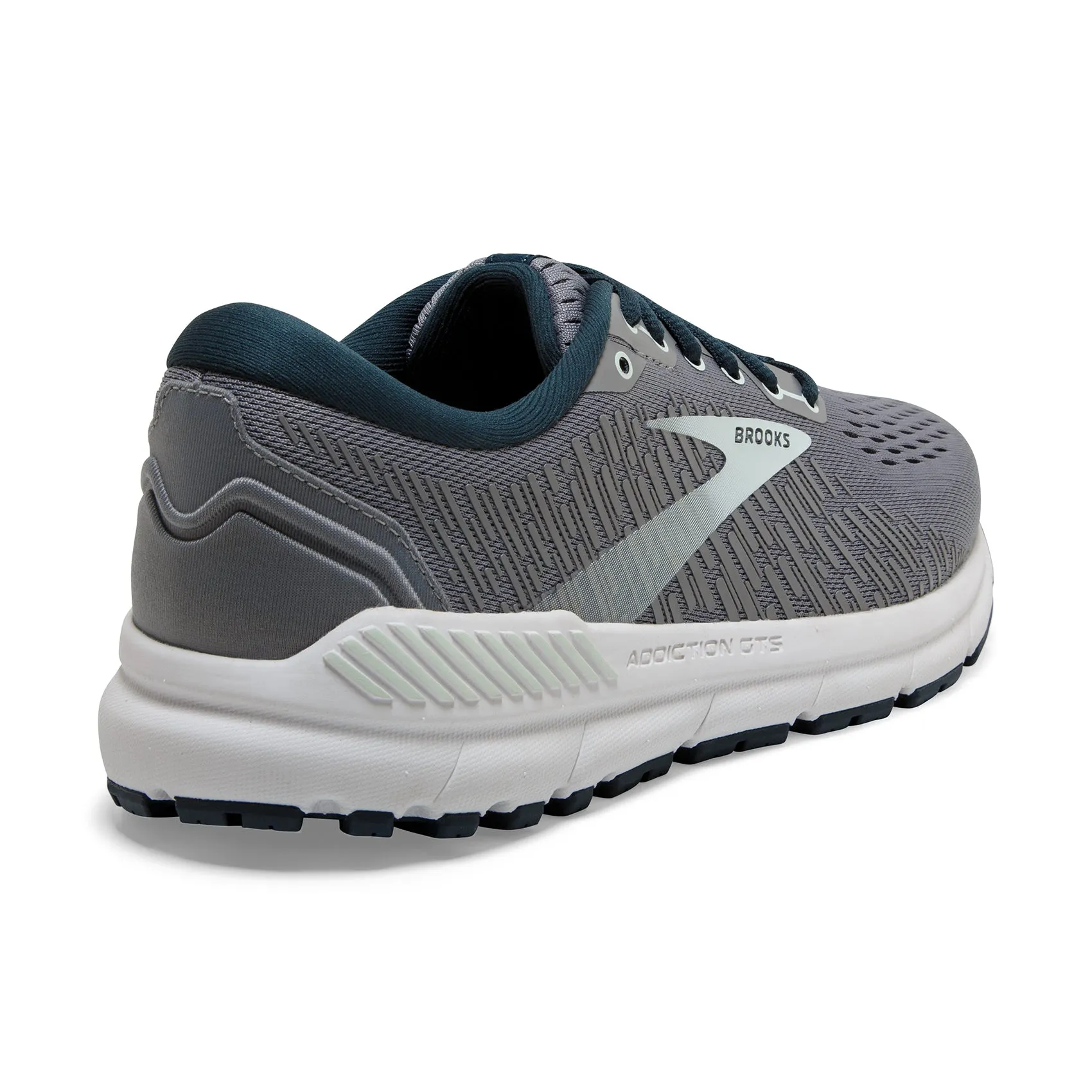 Women's Addiction GTS 15 Running Shoe - Grey/Navy/Aqua - Wide (D)