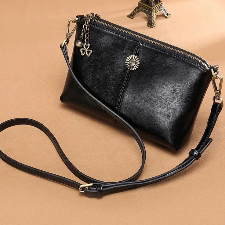 Women's leather crossbody bag