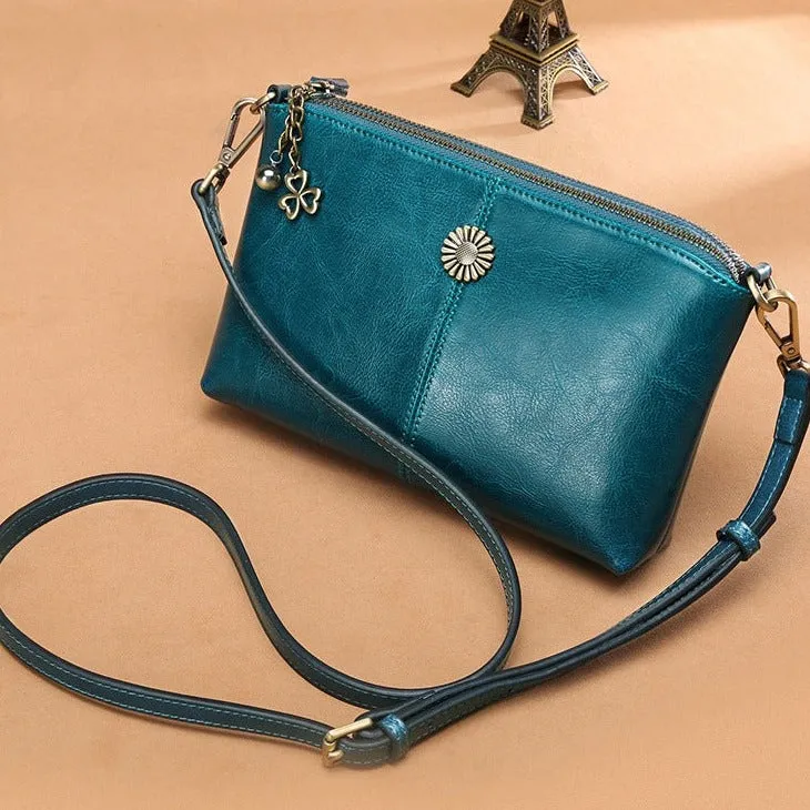 Women's leather crossbody bag