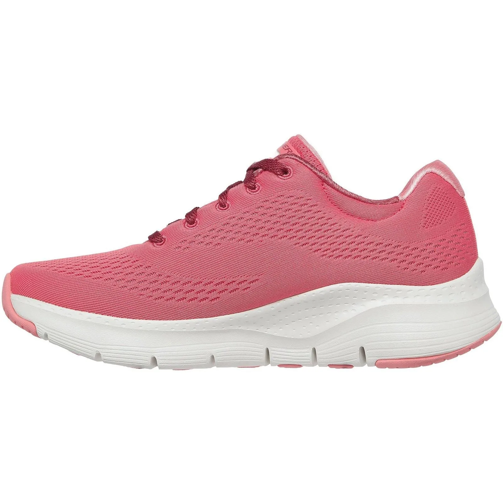 Women's Wide Fit Skechers 149057 Unny Outlook Sports Sneakers - Rose