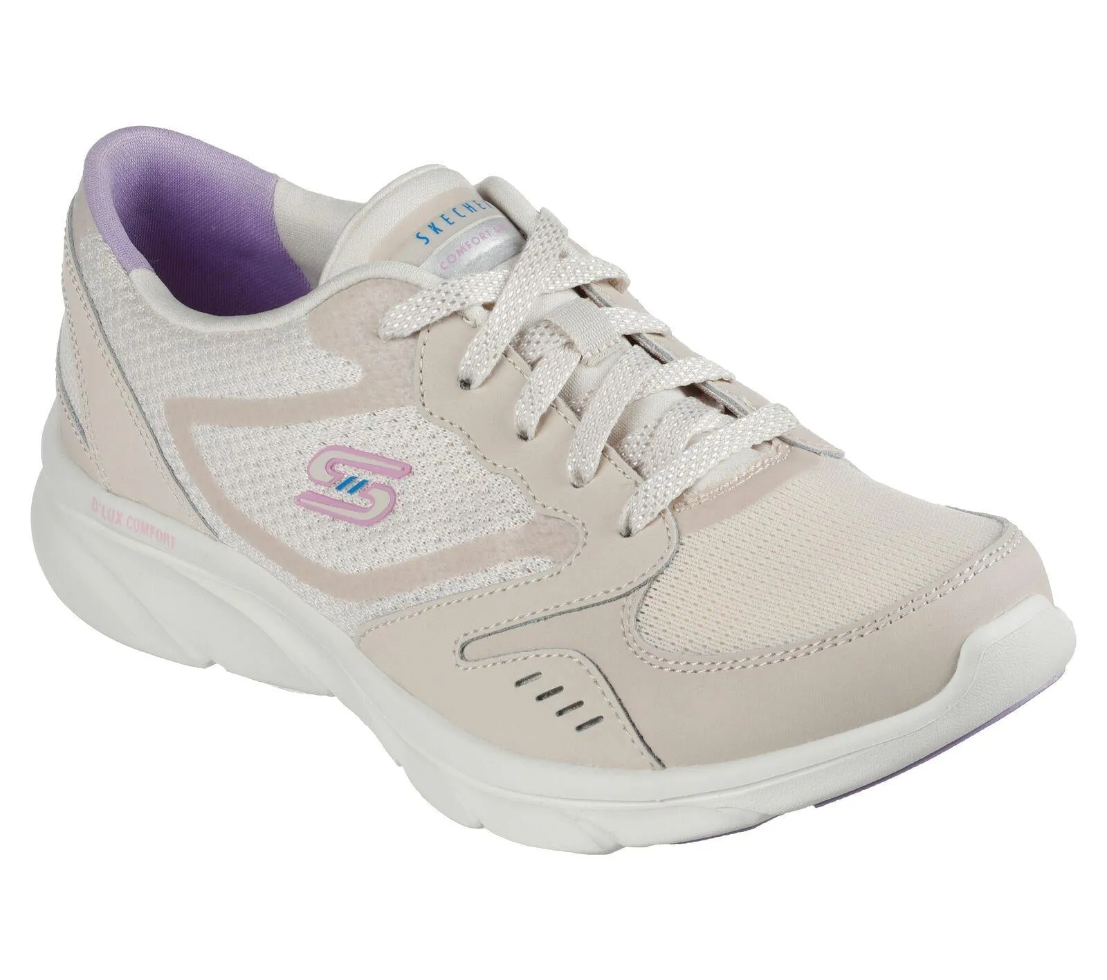 Women's Wide Fit Skechers Plenty Success - 104337 D'lux Walking Sneakers