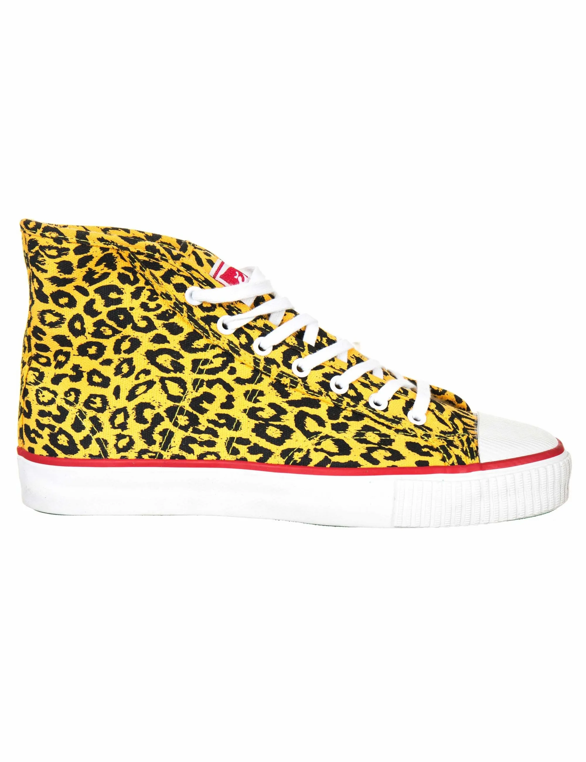 x Warrior Hi Trainers - Leopard Energy Yellow