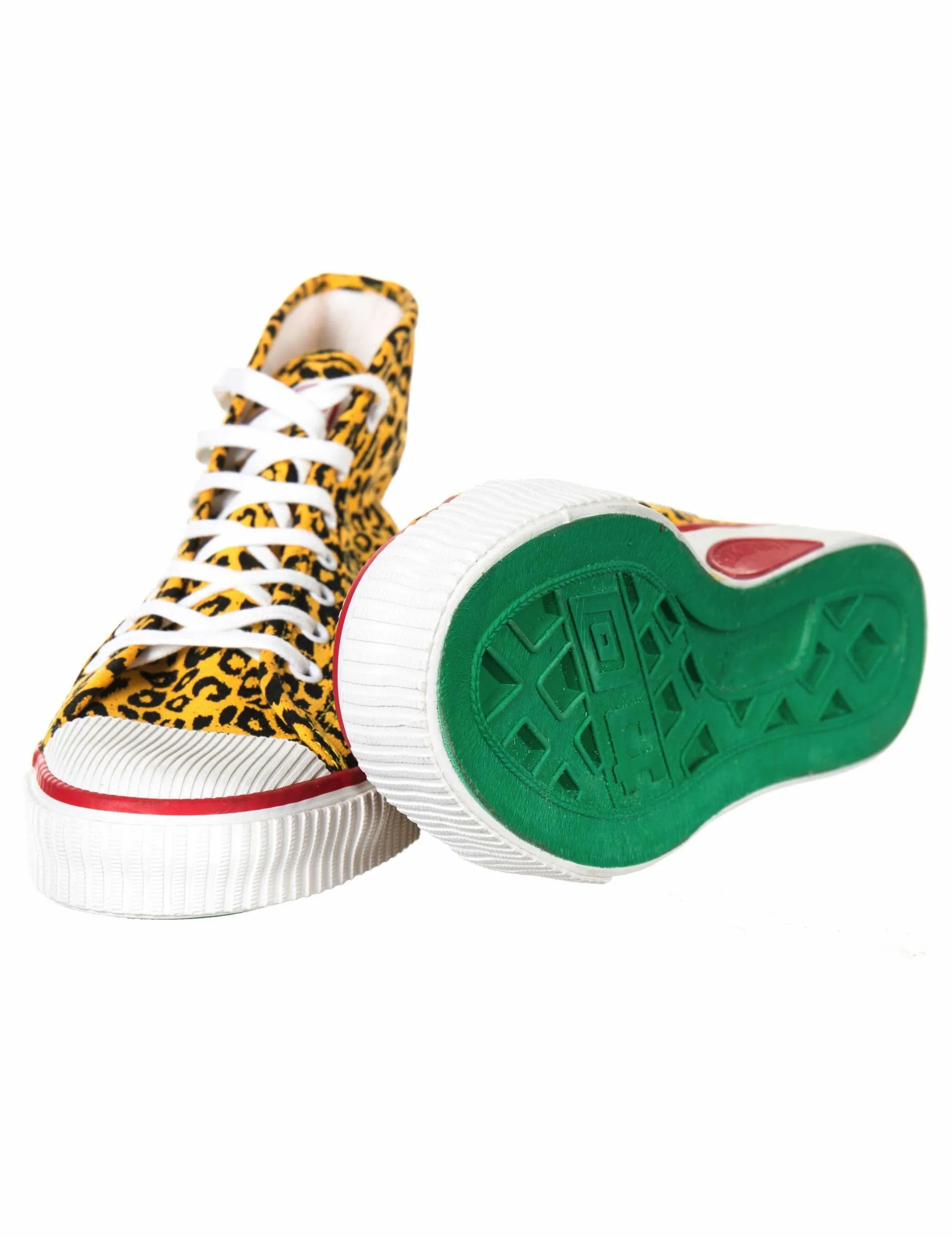 x Warrior Hi Trainers - Leopard Energy Yellow