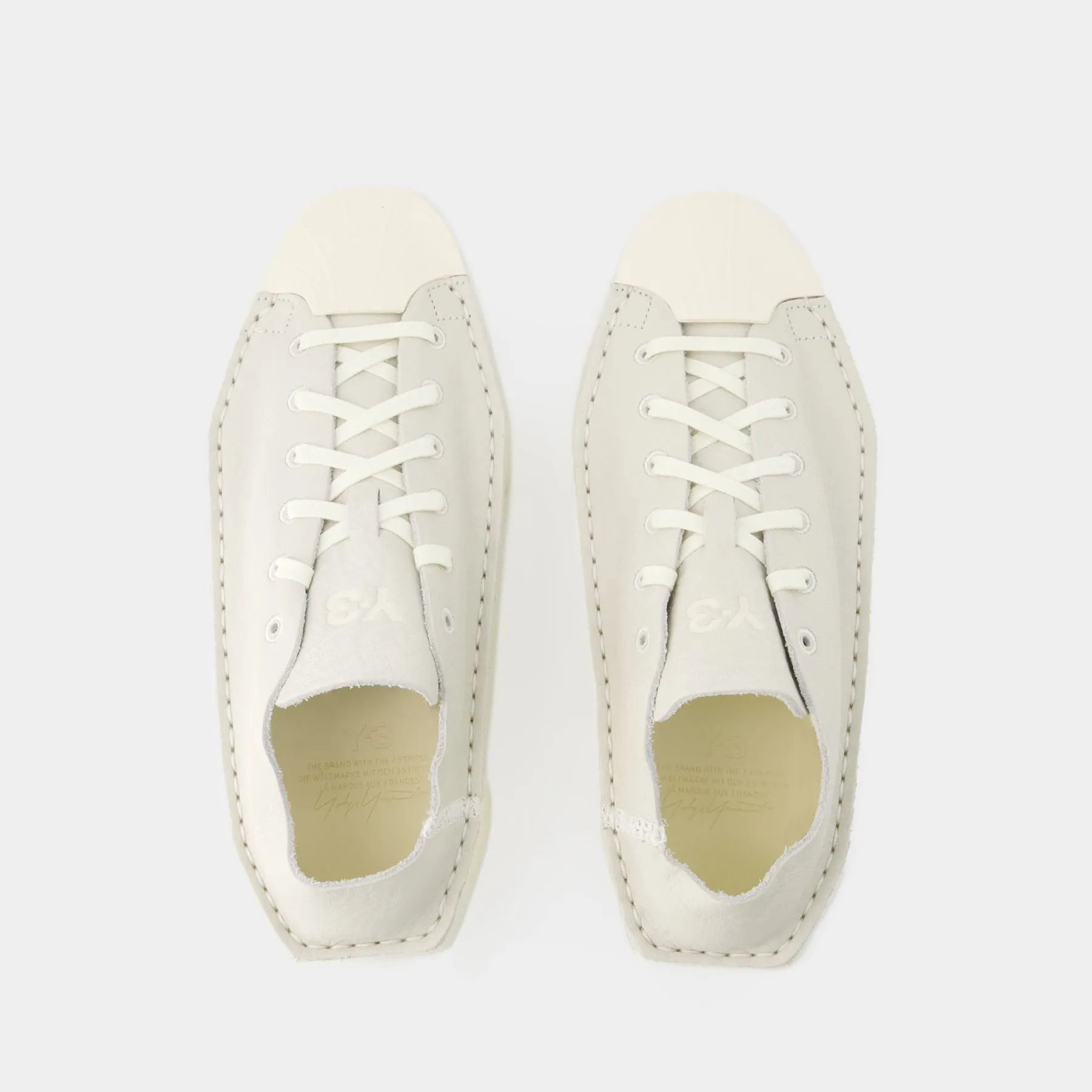 Y-3  Renga Lo Sneakers - Y 3 - Leather - White